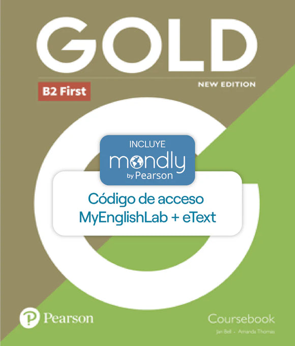 Bundle Gold B2 NEW EDITION | (Código de acceso MyEnglishLab + eText + Mondly by Pearson) - URU1292202525