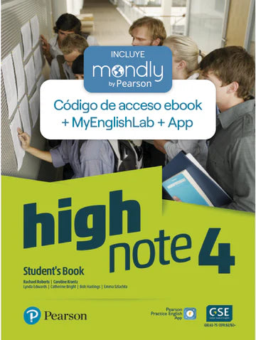 Bundle High Note - Nivel 4 - Código de acceso ebook, MyEnglishLab & App & Mondly by Pearson - URU1292209715