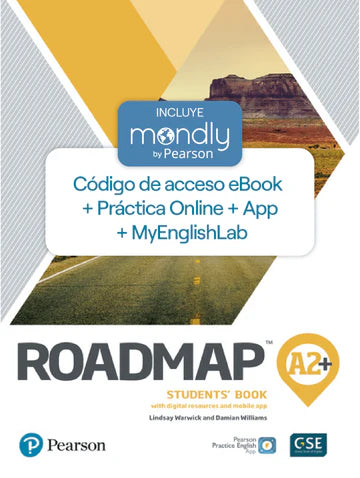 Bundle ROADMAP A2+ (Código de acceso eBook + MyEnglishLab + App + Práctica Online + Mondly by Pearson) - URU1292356778