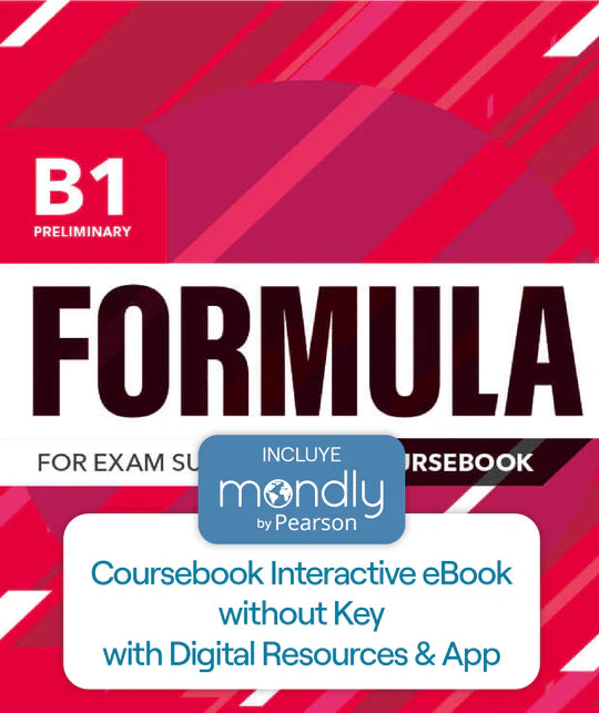 Bundle Formula B1 - Preliminary Coursebook Interactive eBook without Key & Digital Resources & App & Mondly by Pearson -  URU1292376516