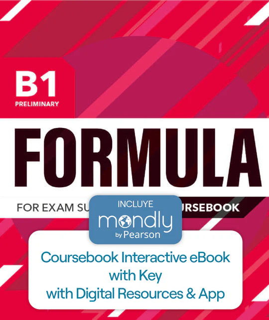 Bundle Formula B1 Preliminary - Coursebook Interactive eBook with Key & Digital Resources & App & Mondly by Pearson - URU1292376493