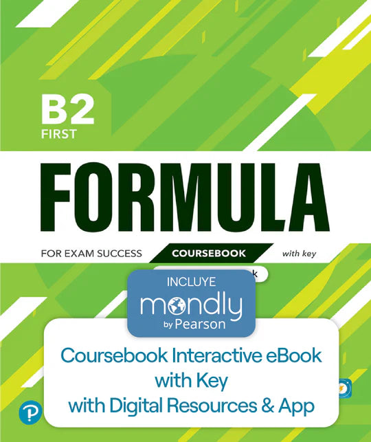 Bundle Formula B2 First Coursebook Interactive eBook with Key & Digital Resources & App & Mondly by Pearson - URU1292376394