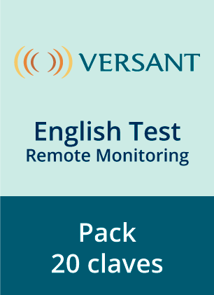 Versant English Test - Remote Monitoring   - Pack 20 códigos