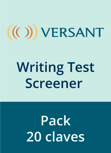 Versant Writing Test - Screener   - Pack 20 códigos