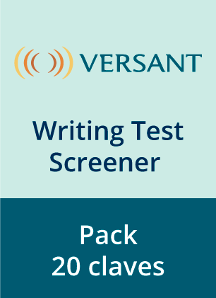 Versant Writing Test - Screener   - Pack 20 códigos